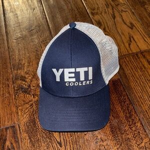 YETI Coolers Navy Mesh Adjustable Snapback Baseball Trucker Hat